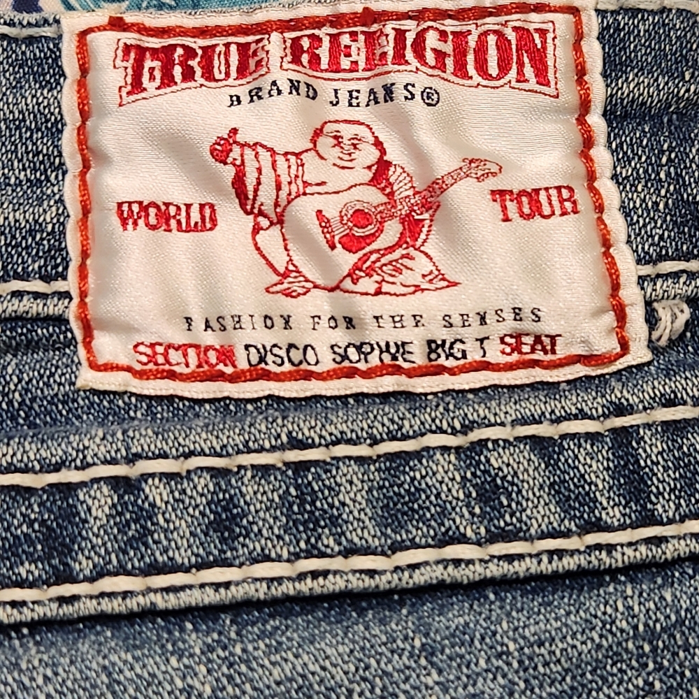 ⭐️ True Religion Sophie Cuffed Bermuda Shorts Size 25 - Picture 2 of 11